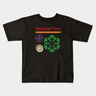 Sacred Geometry Shapes of Spiritual Truth Kids T-Shirt